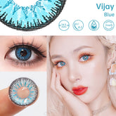 YICKYUE - 1 Pair/2pcs Halloween Colored Contact Lenses for Eyes Myopia Eye Color Lens Comestic Cosplay Lens Bottle Packing Yearly