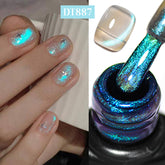 YICKYUE - 7ml Sparkly Magnetic Nail Gel Polish Glitter Aurora DIY Nail Art Gel For Nails Semi Permanent Painting UV LED Vernis