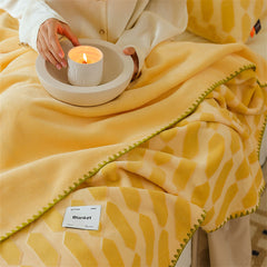 YICKYUE - Nordic Simple Style Imitation Cashmere Blanket, Nap Office Shawl, Autumn and Winter, Sofa Blanket
