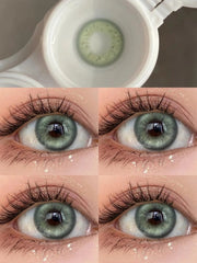 YICKYUE Colored Contact Lenses Natural Lenses Yearly Beauty Lens Eye Contacts for Eyes Makeup, Parties Campus Travel Camping