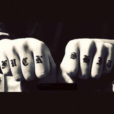 Waterproof Temporary Tattoo Sticker 26 Letter In Black Design Body Art Fake Tattoo Flash Tattoo Finger Female Male
