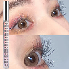 1pcs Diamond Shiny Charm Mascara Volume Waterproof Curling Eyelashes Extension Cosmetics Makeup Silk Quick Dry Glitter Mascara
