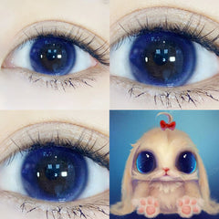 YICKYUE - 1 Pair/2pcs Super Lenses Blue Pink Purple Beauty Contact Lenses for Eyes Comestic Natural Eye Color Lens Myopia Yearly