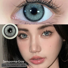 1pair Blue Contact Lenses For Eyes Korean Cute Lens Eye Makeup Pupil Brown Softlenses Women‘s color contact lenses