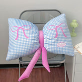 YICKYUE - Dopamine Bowknot Cat Pillow: Cute and Chic Home Decor, Perfect for Bedroom, Dorm, and Living Room Aesthetics