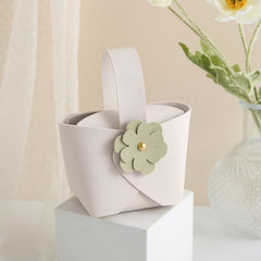 10PCS Wedding Gift Bags for Guest Leather Packaging Bag Newborn Gift Box Wedding Favour Mini Distributions Bags Party Decor