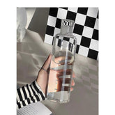 Minimalist Advanced Graduated Water Cup Bottle Ins Style Water Bottle With Cover Portable Glass Transparent Lovely Gift Kettle