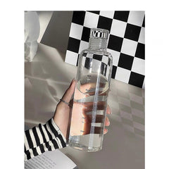 Minimalist Advanced Graduated Water Cup Bottle Ins Style Water Bottle With Cover Portable Glass Transparent Lovely Gift Kettle