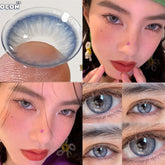 YICKYUE Moli Colored Contact Lenses for Eyes 1pair Cosplay Prescription for myopia0-800degrees Contact Lenses Yearly Halloween Myopia