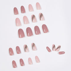 24pcs Reusable False Nails Press On Nails Coffin Fake Nails With Glue Full Cover Nail Tips Nail Styling Utensils Nail Supplies