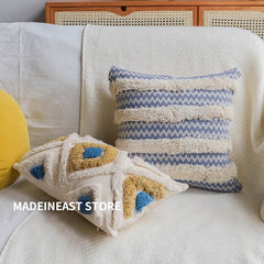 Cushion Cover Cotton Linen Tassel Pillowcase Tufted Decorative Fashionable Throw Pillow Cushion for Sofa Bed boho Home Decor