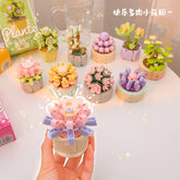 Fairy Garden Miniatures Unwatered Building Blocks Garden Succulent Potted Cute Decoration Desk Ornaments Children's Toy Gift