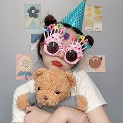 Happy Birthday Glasses Funny Party Dress Up Glasses Photo Props Decorations for Children Adults decoraciones para fiestas