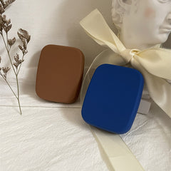 Pure Color Frosted Contact Lens Case Female Compact and Simple Portable Color Contact Lenses Myopia Companion Box Storage Box