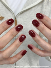 YICKYUE - 1pc 15ml Hawthorn Red Gel Nail Polish Starter Pure Soak Off No Wipe Nail Gel Polish Suitable For All Seasons