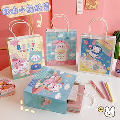 W&G Ins Cartoon Kawaii Girl Student Printing Rabbit Mini Packing Storage bag