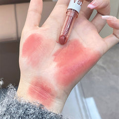 Yickyue Sexy Nude Lipstick Matte Waterproof Long Lasting Brown Velvet Lip Balm Non-stick Cup Lip Gloss Korea Makeup