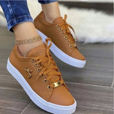 YICKYUE - Women's Outdoor Casual Jogging Sneakers Fashion Girls Breathable Flat Woman Soft Sole Walking Vulcanized Shoes Zapatos De Mujer