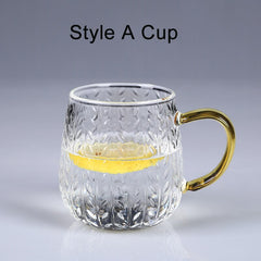 SENDIAN High Temperature Resistant Transparent Glass Cup Large Capacity Handmade Glass Cup 2021 Office Home Kitchen Accessories