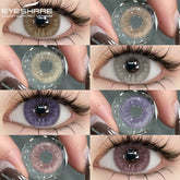 YICKYUE - 1pair New Color Contact Lenses for Eyes Natural Blue Eye Lenses Purple Lenses Gray Eye Contacts Brown Eye Lens Yearly