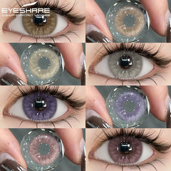 YICKYUE - 1pair New Color Contact Lenses for Eyes Natural Blue Eye Lenses Purple Lenses Gray Eye Contacts Brown Eye Lens Yearly
