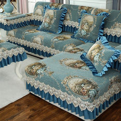 Jacquard Sofa Cover for Living Room Universal Chenille Covers for Sofa with Skirt Non-slip Couch Cover Four Season CHAUSUB
