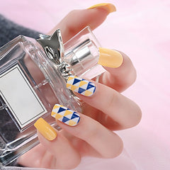 24Pcs/Set Wearable Manicure Finished Artificial Ballerina Press on Nail Art Patch Fake Nails Flat Head Square Nail False Strips