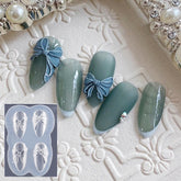 5D Silicone bear butterfly Mold Nail Carving Stamping Plate UV Gel Polish Manicure Mould DIY Nail Art Decorations Tools Fashion