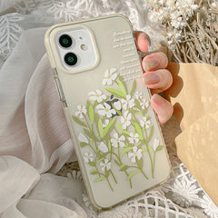 Soft silicone Flower Retro phone case high quality shockproof cover for iphone 12 11 pro max mini 8 7 plus x xr xs max capa