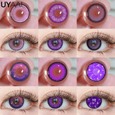 YICKYUE Halloween Cosplay Colored Contact Lenses for Eyes Anime Purple Lenses y2k Eye Contacts Anime Accessories for Hoshino