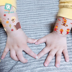 Halloween Tattoo for Children Cartoon Design Fun Tattoo Sticker Body Art Cartoon Tattoo 120*75mm