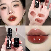 YICKYUE - Cheery Red Lip Gloss Lipstick Moisturizing Jelly Matte Frozen Tea Lip Oil Waterproof Lasting Lip Gloss Korean Beauty Cosmetics
