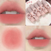 Yickyue Velvet Matte Lipstick Blush Waterproof Long Lasting Lipgloss Non-Stick Cup Makeup Lip Tint Mud Cosmetic Beauty Makeup