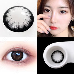 YICKYUE - Natural Color Lens Eyes Contact Lenses For Eyes Beauty Contact Lenses Eye Cosmetic Color Lens Eyes 2 Pair Yearly