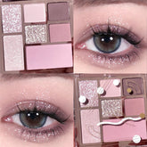 Yickyue Iris Purple Eye Shadow Palette Create A Dream Makeup Glitter Pearly Eyeshadow Palette Fashion Korean Charming Eye Makeup Palette