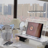 Acrylic Reading Rack Korean Ins Transparent Student Desktop Book Stand Ipad Bracket Reading Rack Ipad Tablet Bracket Bookend