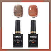 YICKYUE - Parkson 2pcs Translucent Jelly Color Gel Polish Set Semi Transparent 12ml Varnishes Nail Art Semi Permanent LED UV Top Base Coat