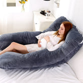1pc U Type Pregnancy Pillow Multi Functional Side Protect Cushion for Pregnant Women Gravida Soft Velvet Bed Pillow Dropshipping