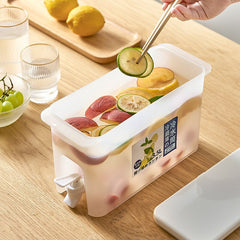 3.5L Water Pitcher Jug With Faucet Lemon Juice Kitchen Drinkware Kettle Pot Cold Ice Bottle Container Heat Resistant Kettles