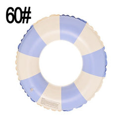 Vintage Striped Adult Kids Swimming Circle Pool Floats Inflatable Swimming Ring Rubber Ring for Pool Party Toys Photo Props