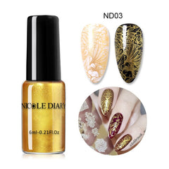 NICOLE DIARY Nail Stamping Polish Autum Winter Series Stamp Varnishes Printing Polish for Plates Image Stamp Decoration