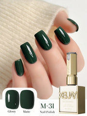 YICKYUE - new autumn and winter military green pure color versatile white long-lasting nail salon suitable for nail polish DIY