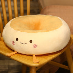 38cm Creative Kawaii Food Bread Plush Toys Stuffed Soft Cake Toast Doll Mat Nap Sleep Pillow Sofa Bed Cushion Funny Kids Gift