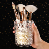 Makeup Brush Storage Box Makeup Organizer Makeup Bucket Pen Holder Plastic Box Makeup Brush Eyebrow Pencil Holder Diamond