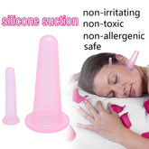 New 5pcs/set Silicone Face Eye Cupping Jar Facial Lifting Massage Cups With Cleansing Brush Facial Cups Skin Beauty Health Care!
