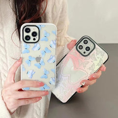 INS Fashion Gradient cute 3D Butterfly Transparent Soft Case for iPhone 13 Pro Max 12 11 X XS XR 7 8 Plus lovely clear cover