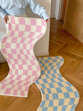 Yickyue S Shape Plaid Fluffy Plush Rugs Living Room Irregular Carpet Bedroom Area Rug Sofa Coffee Table Floor Mat Entryway Doormat