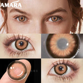 YICKYUE Colored Lenses Eyes 1Pair Yearly Colored Contact Lens For Eyes Beauty Contact Lenses Eye Cosmetic Color Lens Eye Makeup
