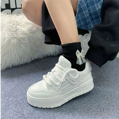 YICKYUE - New Model Womens Volcanise Shoes Versatile Fashion Wear Resistant Skateboard Shoes Non Slip Breathable Womens Sneakers