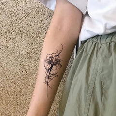 YICKYUE - Herbal Juice Rose Flower Temporary Tattoos for Women Arm Punk Waterproof Tattoo Stickers Art Lasting Cover Scars Fake Tattoo